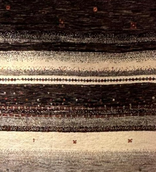 Vlněný koberec hnědo-smetanový 150x220cm